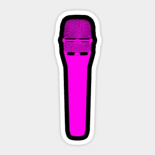 Magenta mic Sticker